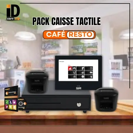 pack caisse tactile café/resto avec 2 imprimantes