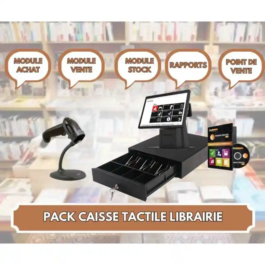 PACK CAISSE TACTILE FREESHOP/MINI MAGASIN PACK CAISSE TACTILE FREESHOP/MINI MAGASIN